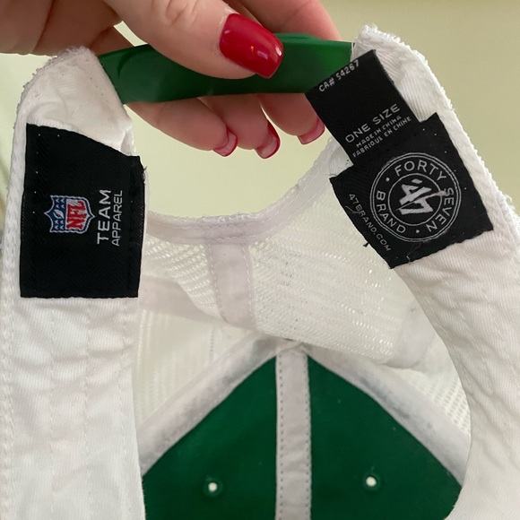 NY New York Jets Vintage Distressed Trucker Baseball Hat Cap - Picture 6 of 7